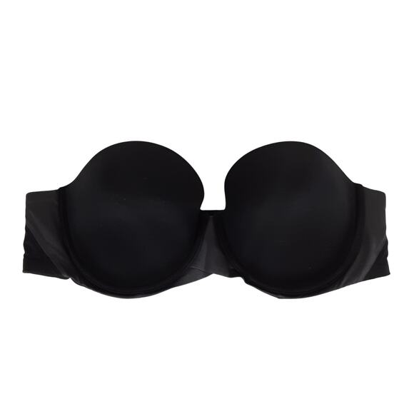 Spanx Pillow Cup Padded Bra Black Signature Strapless Women 38C Adjustable Strap - Picture 4 of 11